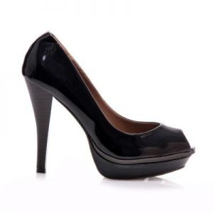 CZARNE SZPILKI PEEP TOE